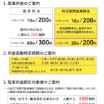 新駐車場開設のお知らせ